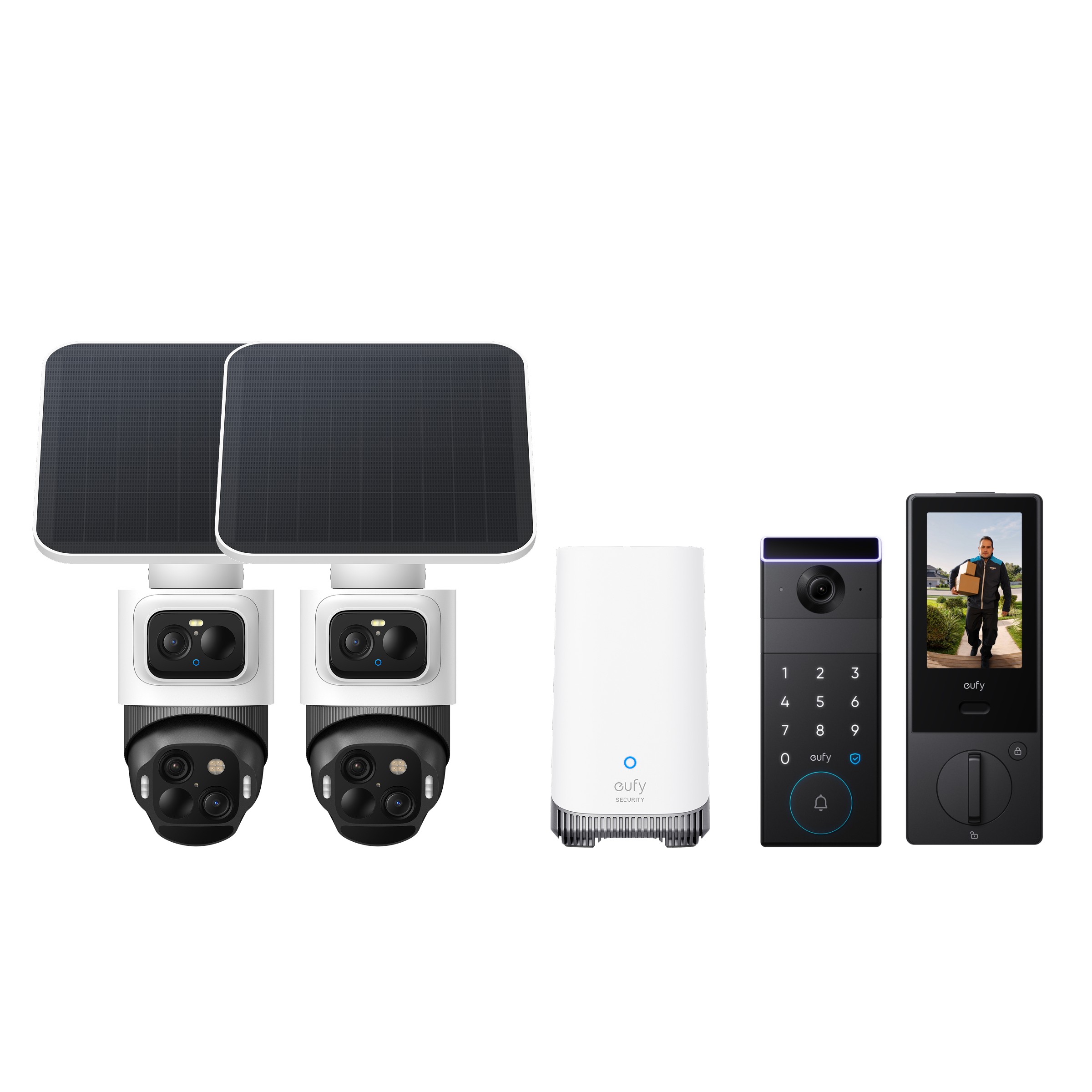 eufy-eufycam-s4-2-cam-kit-eufy-familock-s3-max-pack-2-cam-ras-triple-objectif-4k image 1
