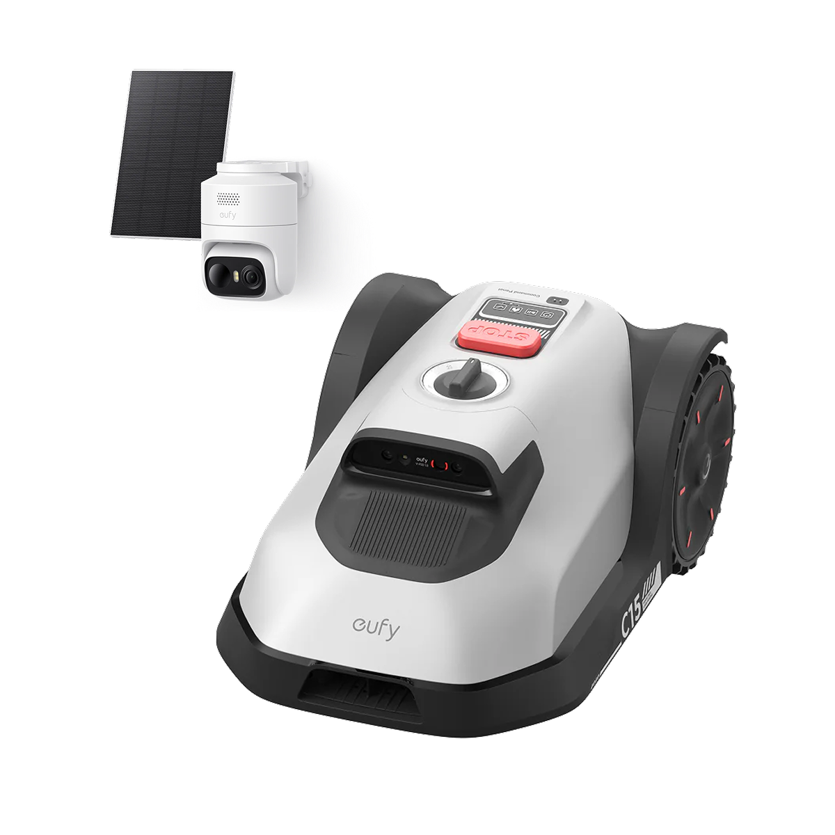 eufy-robot-tondeuse-c15-solo-sans-garage-eufycam-c37-solo image 1