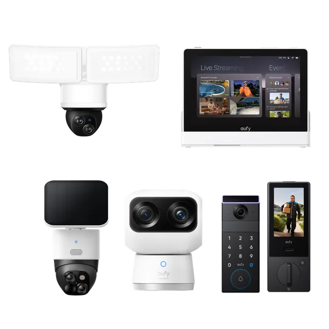 eufy-pack-maison-connect-e-smart-home-bundle-avec-smart-display-e10-solocam-s340 image 1