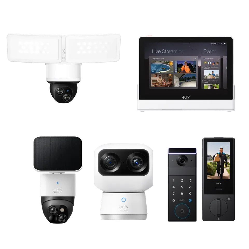 eufy-pack-maison-connect-e-smart-home-bundle-avec-smart-display-e10-solocam-s340 image 1