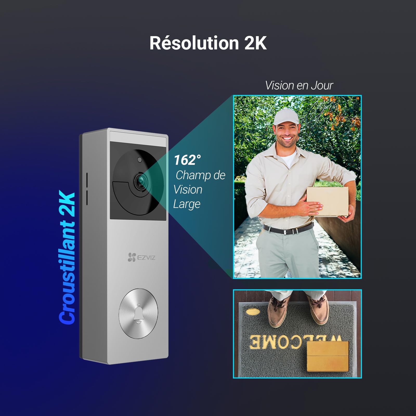 ezviz-cp3-pro-sonnette-sans-fil-2k-avec-panneau-solaire-batterie-5200-mah-stocka image 2