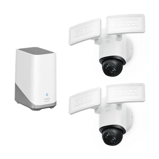 eufy-floodlight-camera-e340-pack-de-2-homebase-s380 image 1