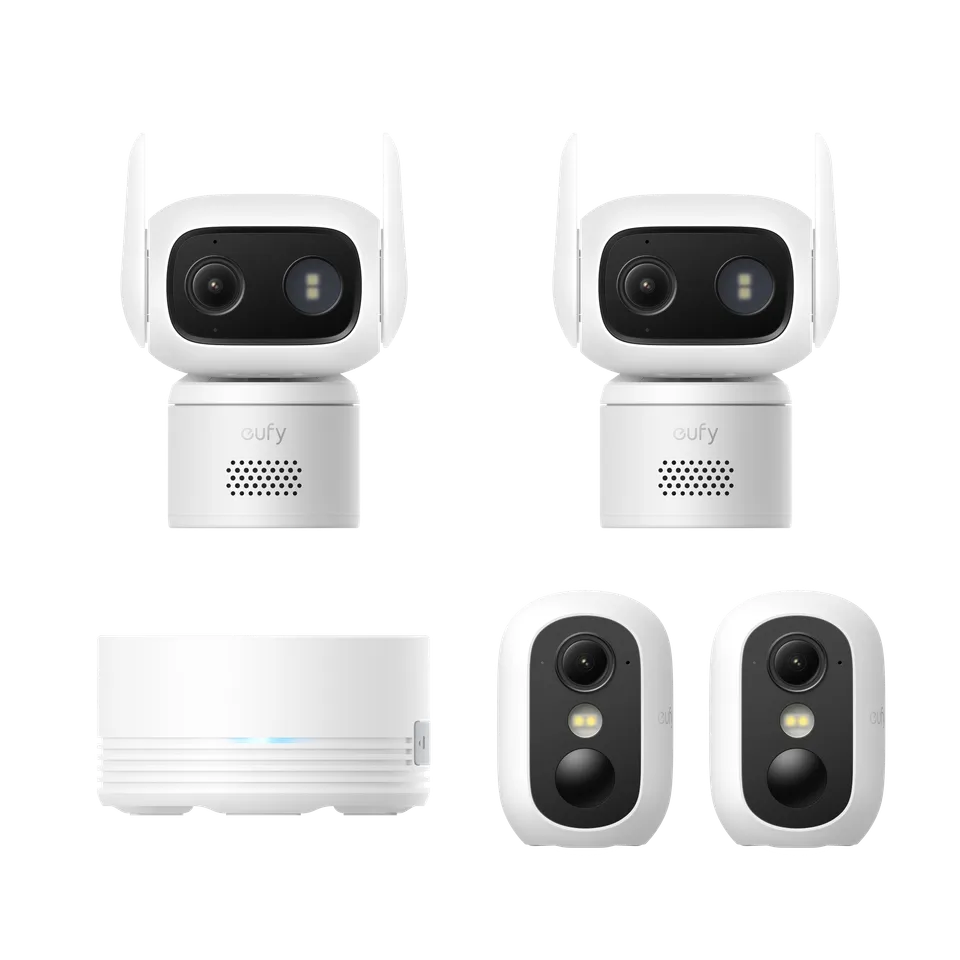 eufy-eufycam-c35-kit-2-cam-ras-hbmini-2-eufy-wired-cam-c31-pan-tilt-full-hd image 1