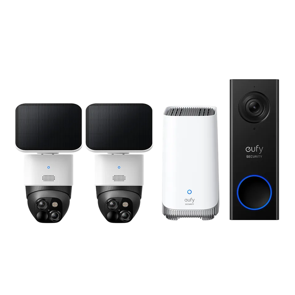 eufy-pack-2x-solocam-s340-homebase-s380-sonnette-vid-o-c30 image 1