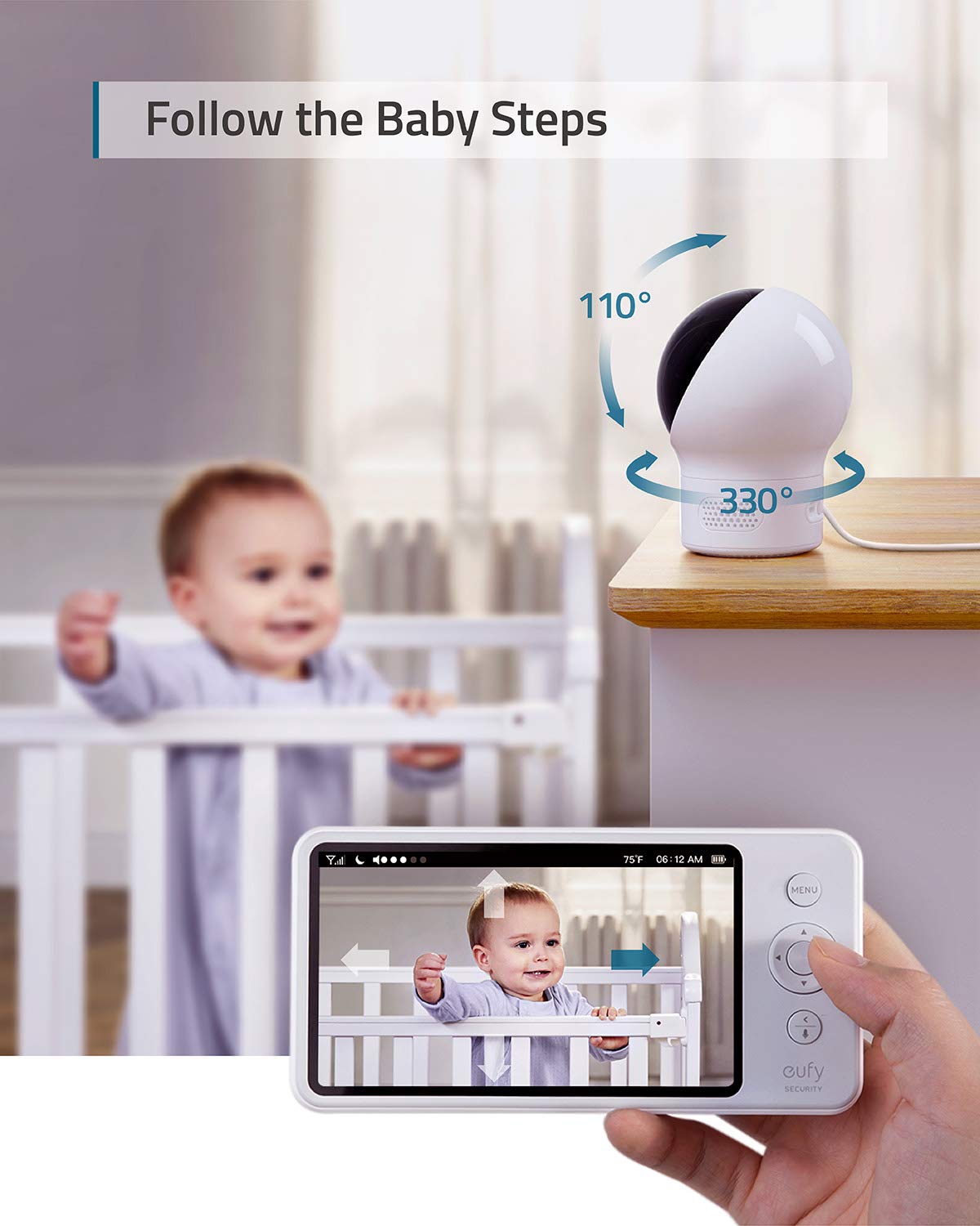 eufy-baby-e210-spaceview-pro-moniteur-vid-o-b-b-5-pouces-720p image 4