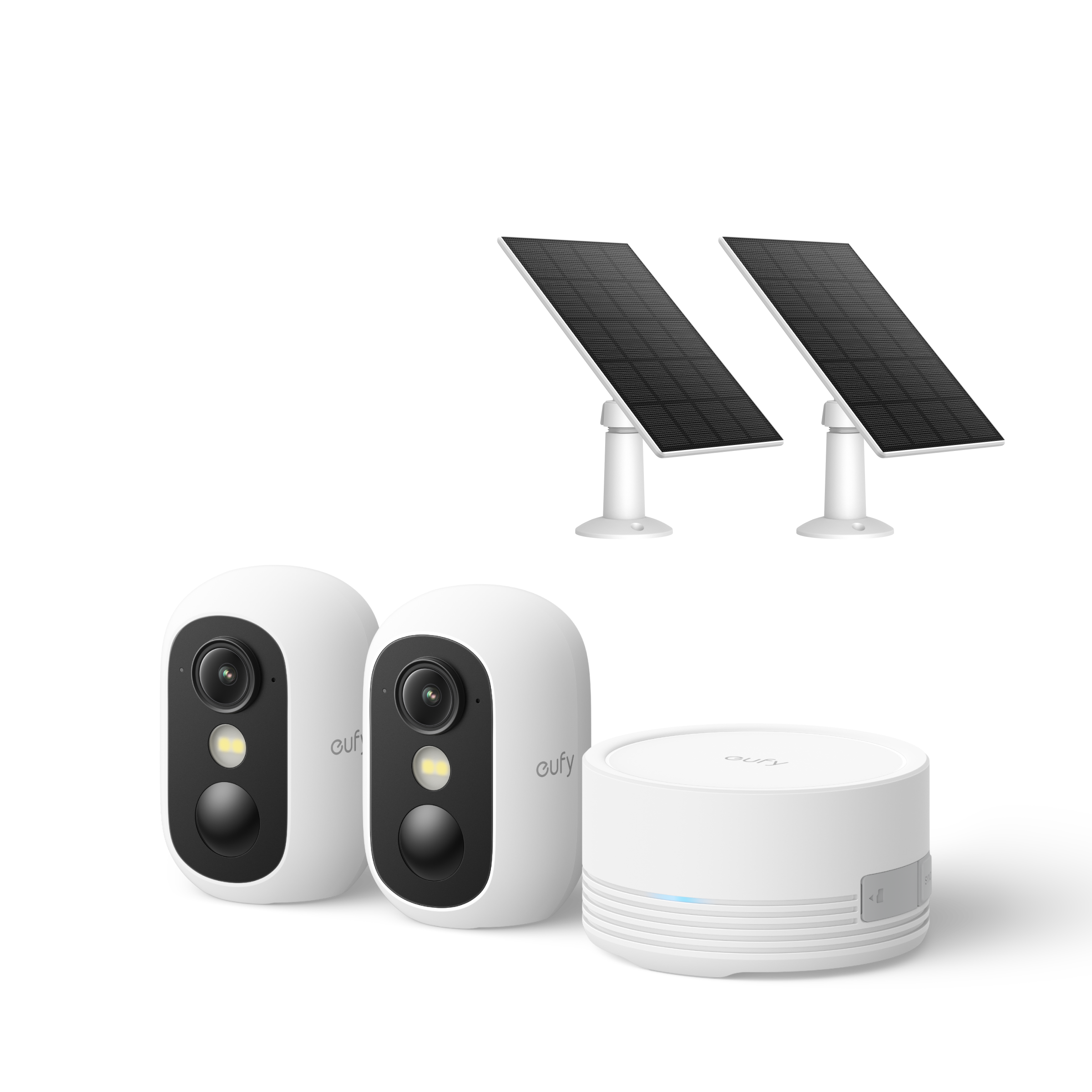 eufy-eufycam-c35-kit-2-cam-ras-homebase-mini-panneau-solaire-cam-ra-de-surveilla image 1