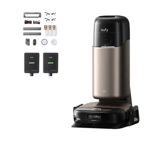 eufy-robot-aspirateur-omni-s2-kit-accessoires-nettoyant-sols-durs-x2 image 1