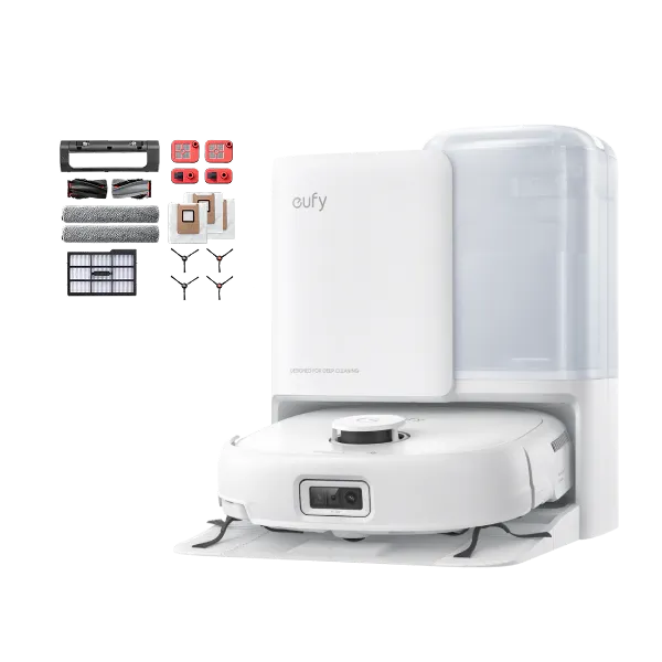 eufy-robot-aspirateur-omni-e25-blanc-pack-accessoires image 1