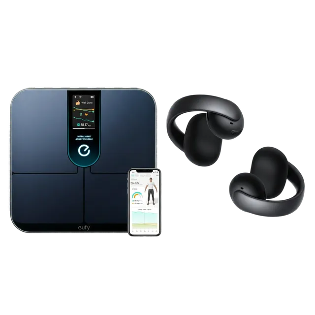 eufy-smart-scale-p3-balance-connect-e-soundcore-aeroclip-couteurs image 1