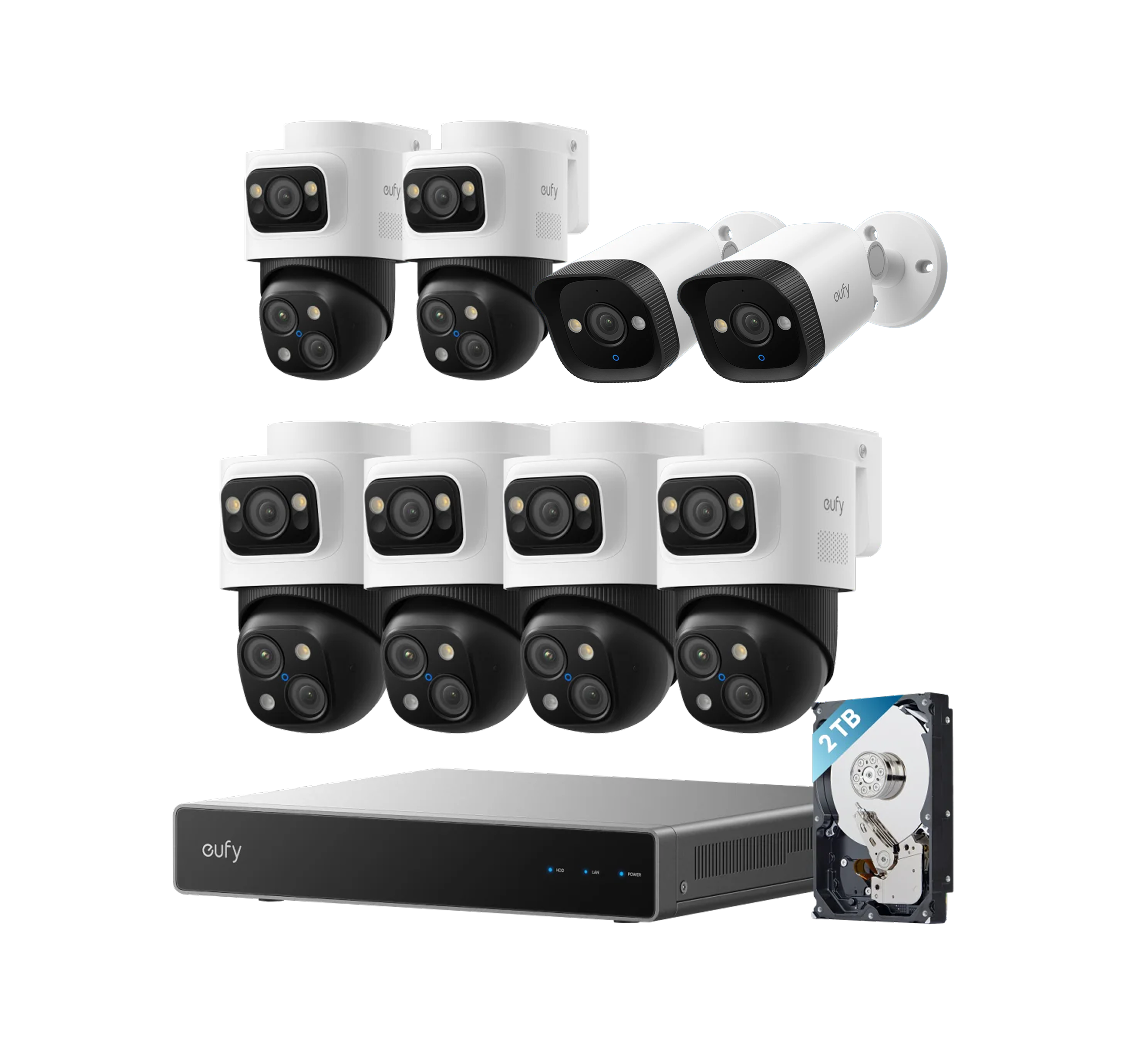 eufy-poe-nvr-kit-8-cam-ras-s4-max-2-bullet-ptz-s4-2-poe-bullet-e40 image 1