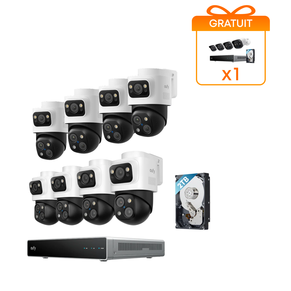 eufy-syst-me-de-s-curit-nvr-poe-s4-max-kit-de-8-cam-ras-bullet-ptz-triple-object image 1