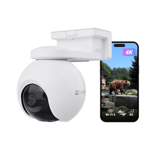 ezviz-eb8-pro-4g-8mp-cam-ra-ext-rieure-sans-fil-4g-lte-wi-fi-6-ptz-360-4k image 1