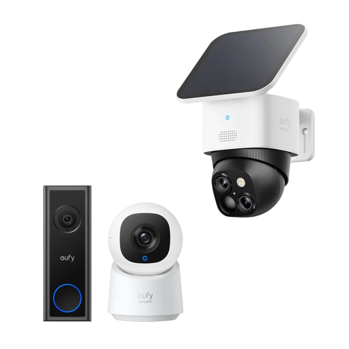 eufy-solocam-s340-sonnette-vid-o-c30-cam-ra-int-rieure-c210-kit-s-curit image 1