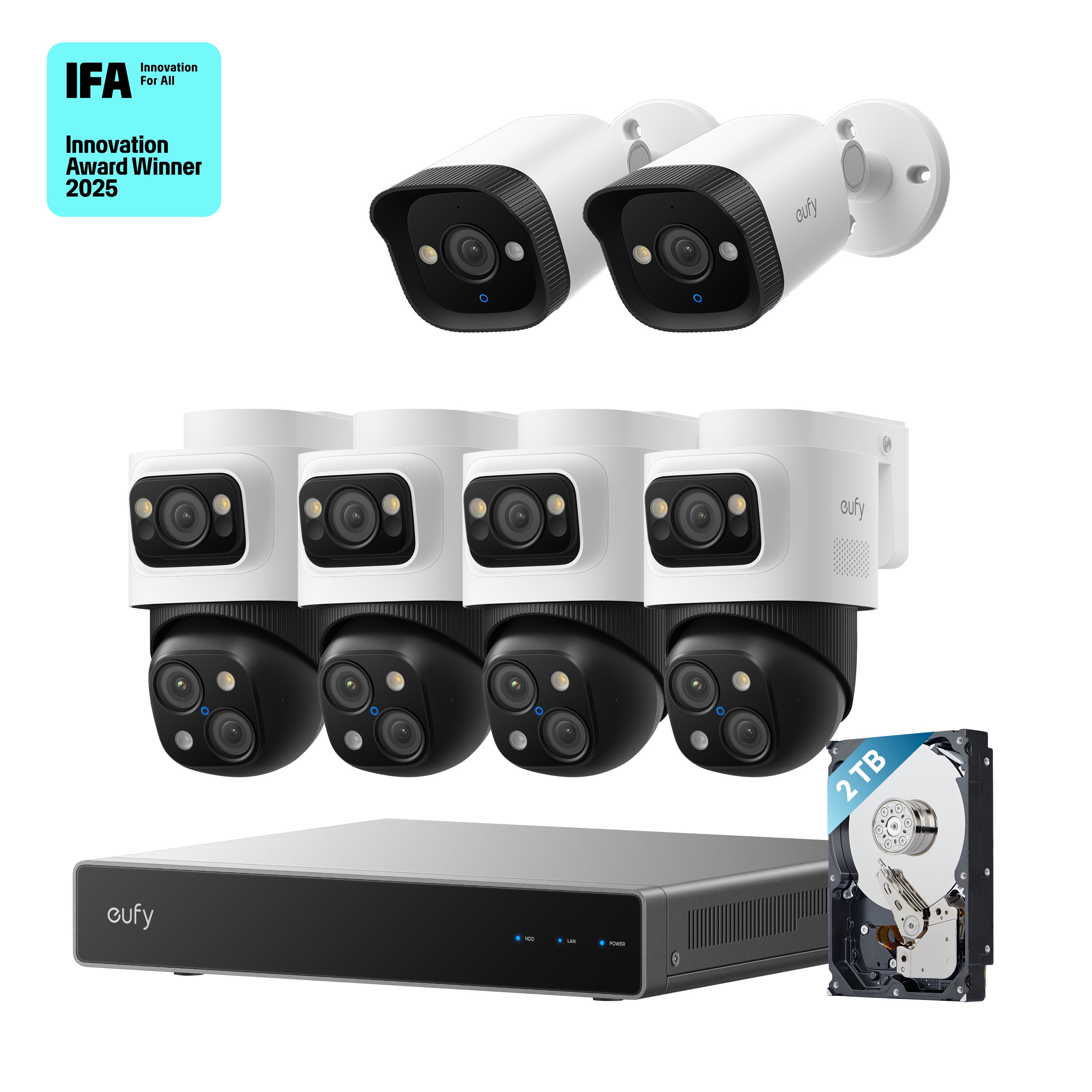 eufy-poe-nvr-security-system-s4-max-2-cam-ras-bullet-4k image 1