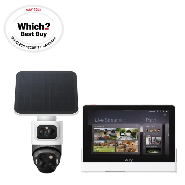 eufy-eufycam-s4-smart-display-e10-cam-ra-bullet-triple-objectif-ptz-4k-cran-conn image 1