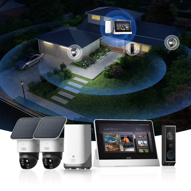 eufy-localsecure-system-premium-avec-video-doorbell-e340-2x-solocam-s340-homebas image 1