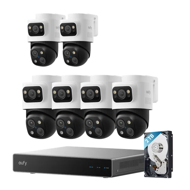 eufy-syst-me-poe-nvr-s4-max-2-cam-ras-poe-cam-s4-add-ons-4k image 1