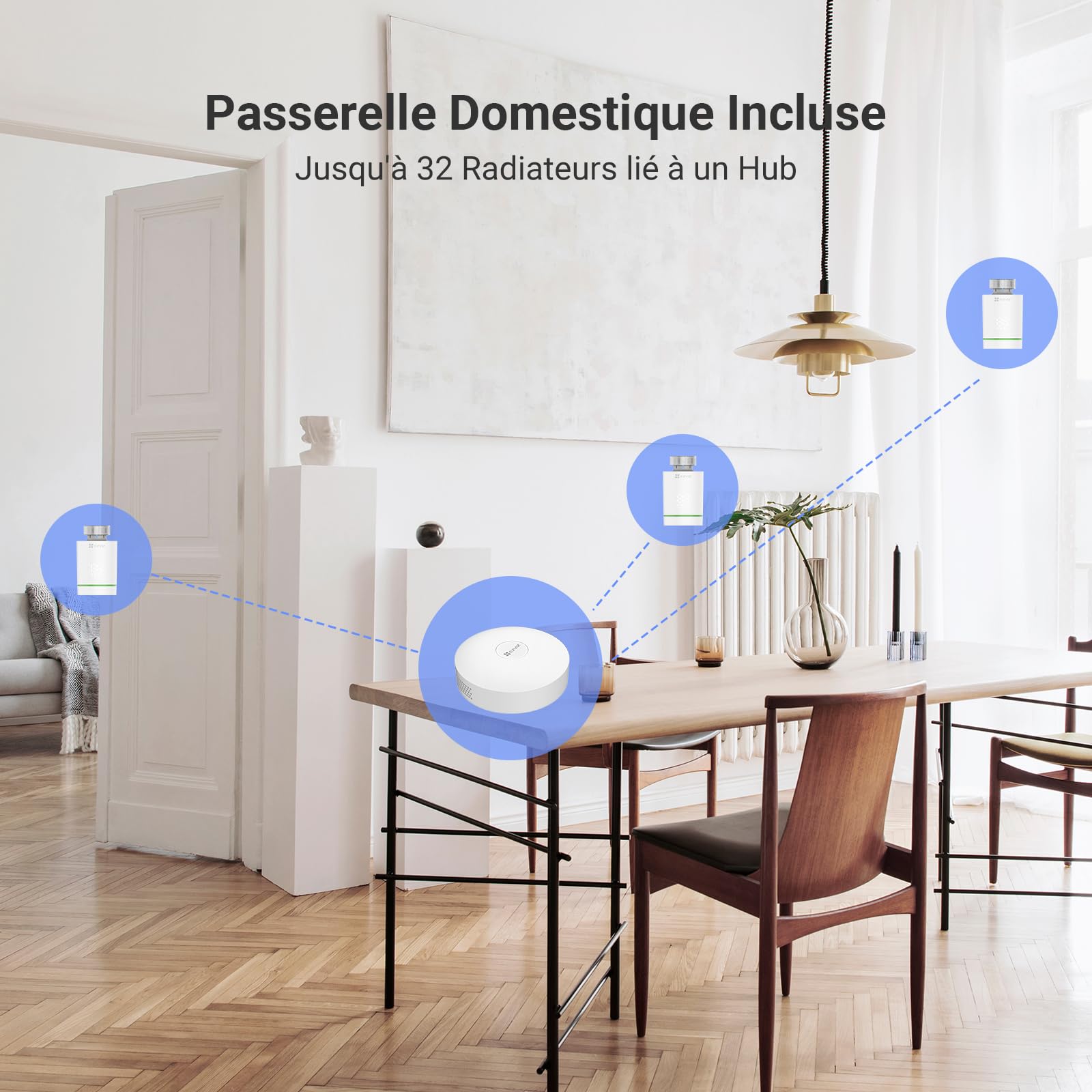 ezviz-t55-kit-thermostat-intelligent-wifi-passerelle-a3-lot-de-2 image 2