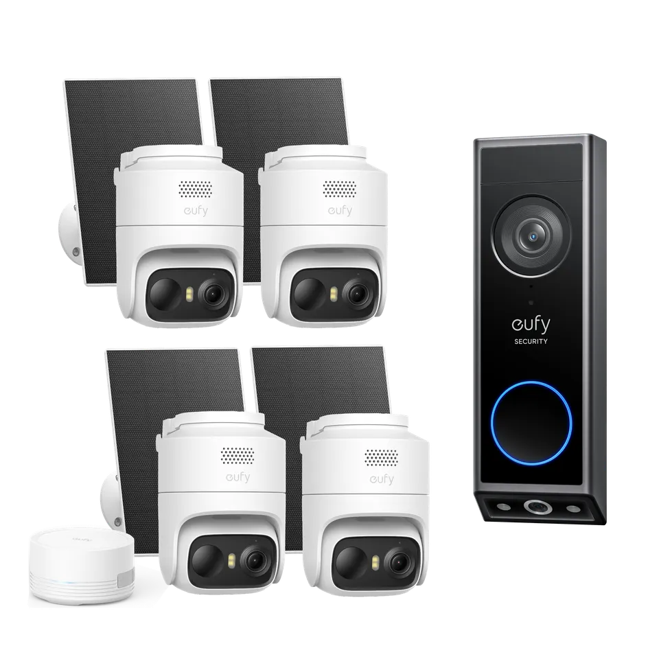 eufy-home-security-value-bundle-kit-eufycam-c37-4-cam-ras-sonnette-vid-o-e340 image 1