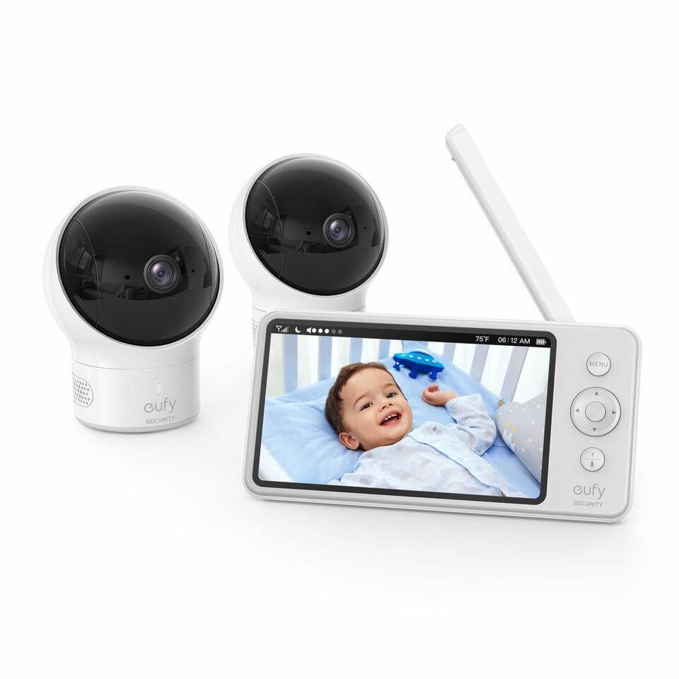 eufy-baby-monitor-e110-lot-2-cam-ras-moniteur-vid-o-b-b-5-720p image 2