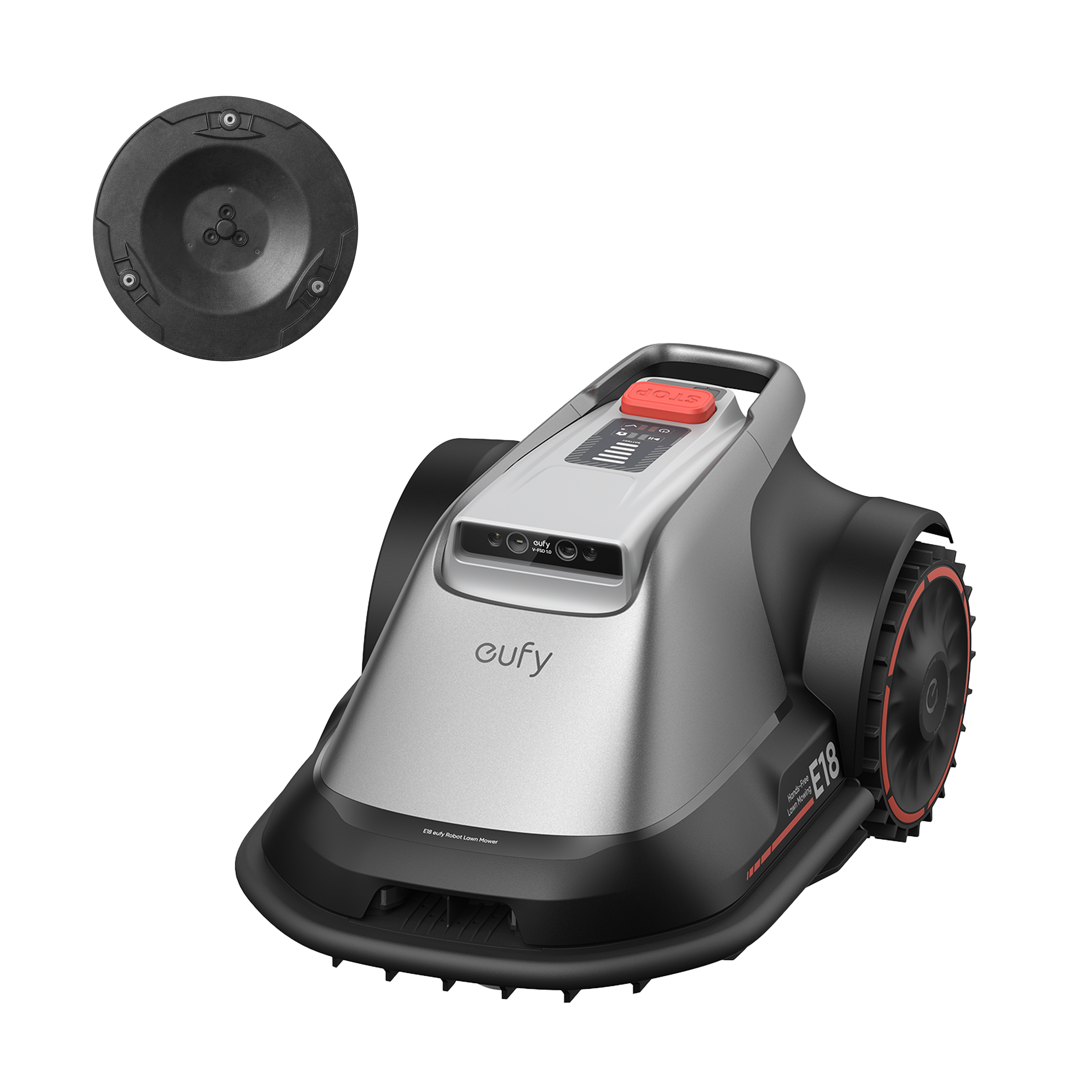 eufy-robot-tondeuse-e18-disque-de-lame-tonte-sans-fil-vision-fsd image 1