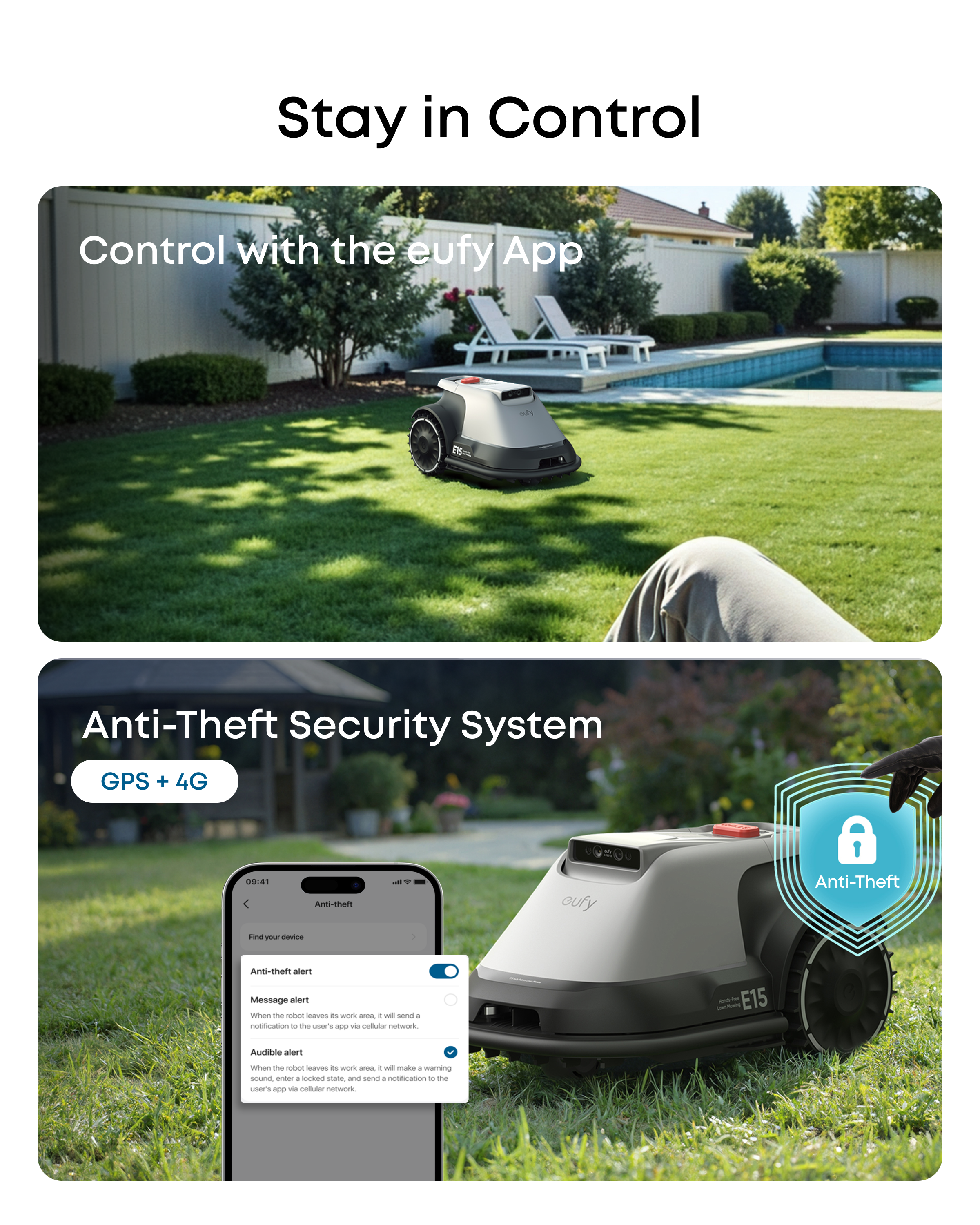 eufy-e15-robot-tondeuse-gazon-sans-fil-jusqu-800-m image 8