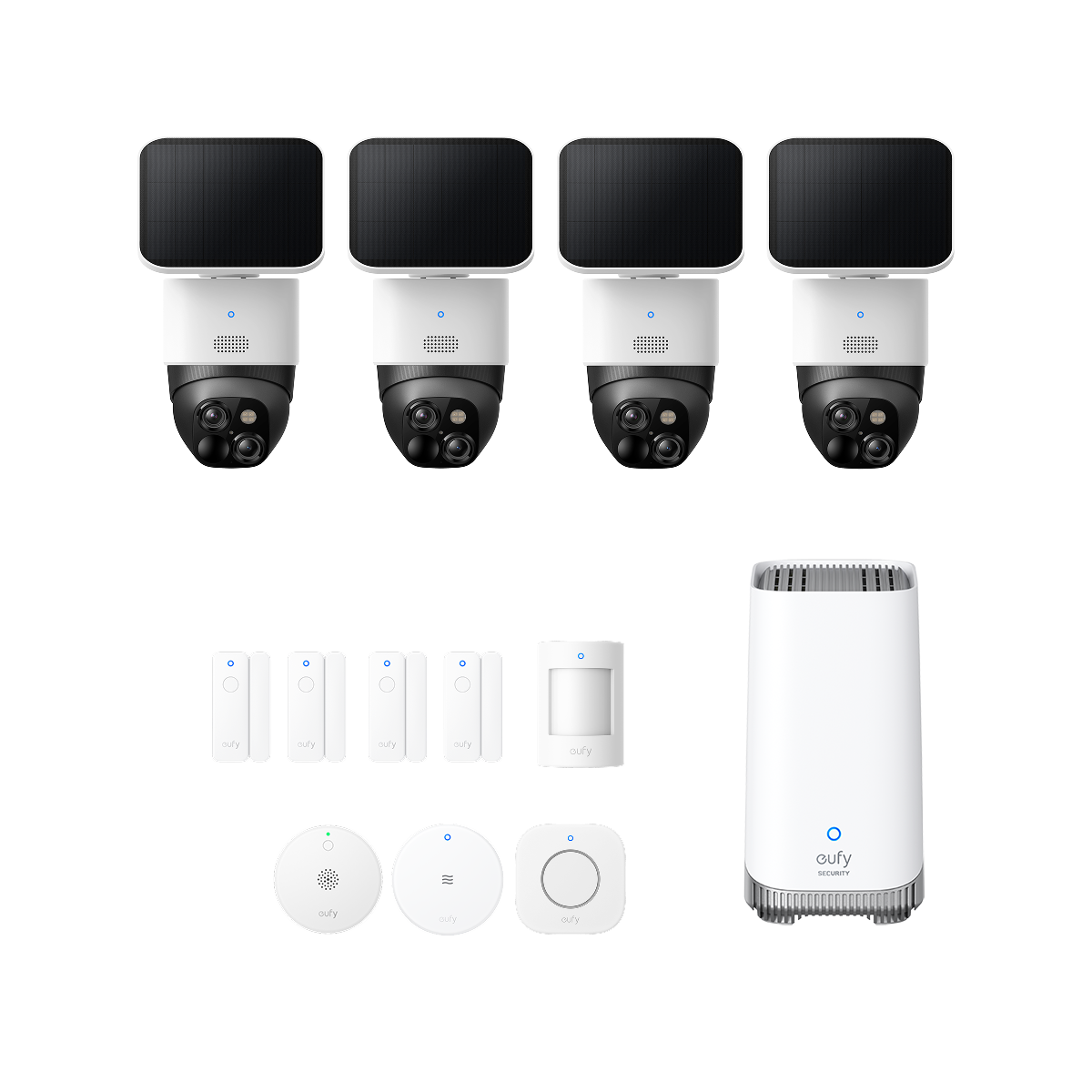 eufy-solocam-s340-kit-4-cam-ras-homebase-s380-syst-me-d-alarme image 2