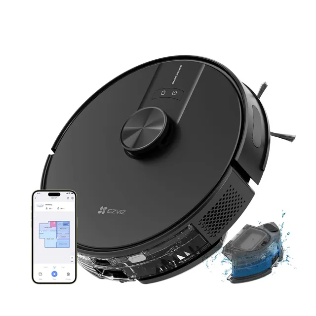 ezviz-re4-noir-robot-aspirateur-laveur-lidar-4000pa image 1