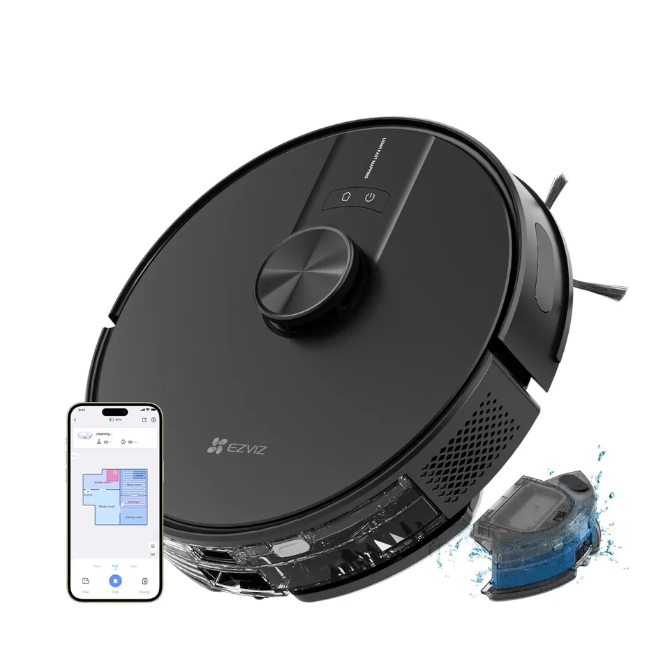 ezviz-re4-noir-robot-aspirateur-laveur-lidar-4000pa image 1