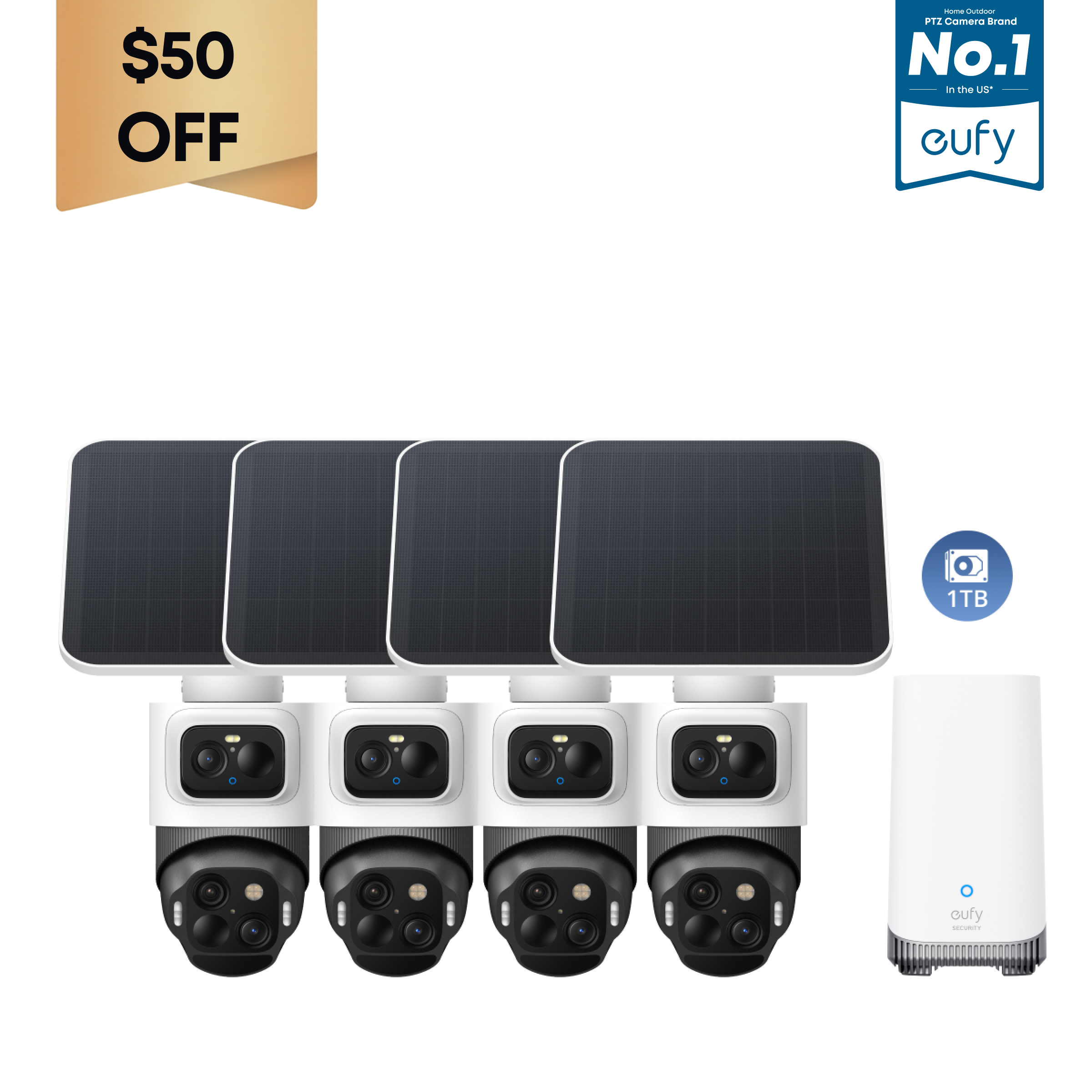 eufycam-s4-kit-4-cam-ras-bullet-ptz-triple-objectif-4k-disque-dur-1-to image 1