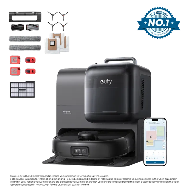eufy-robot-vacuum-omni-e28-kit-d-accessoires-robot-3-en-1-aspirateur-laveur-et-d image 1