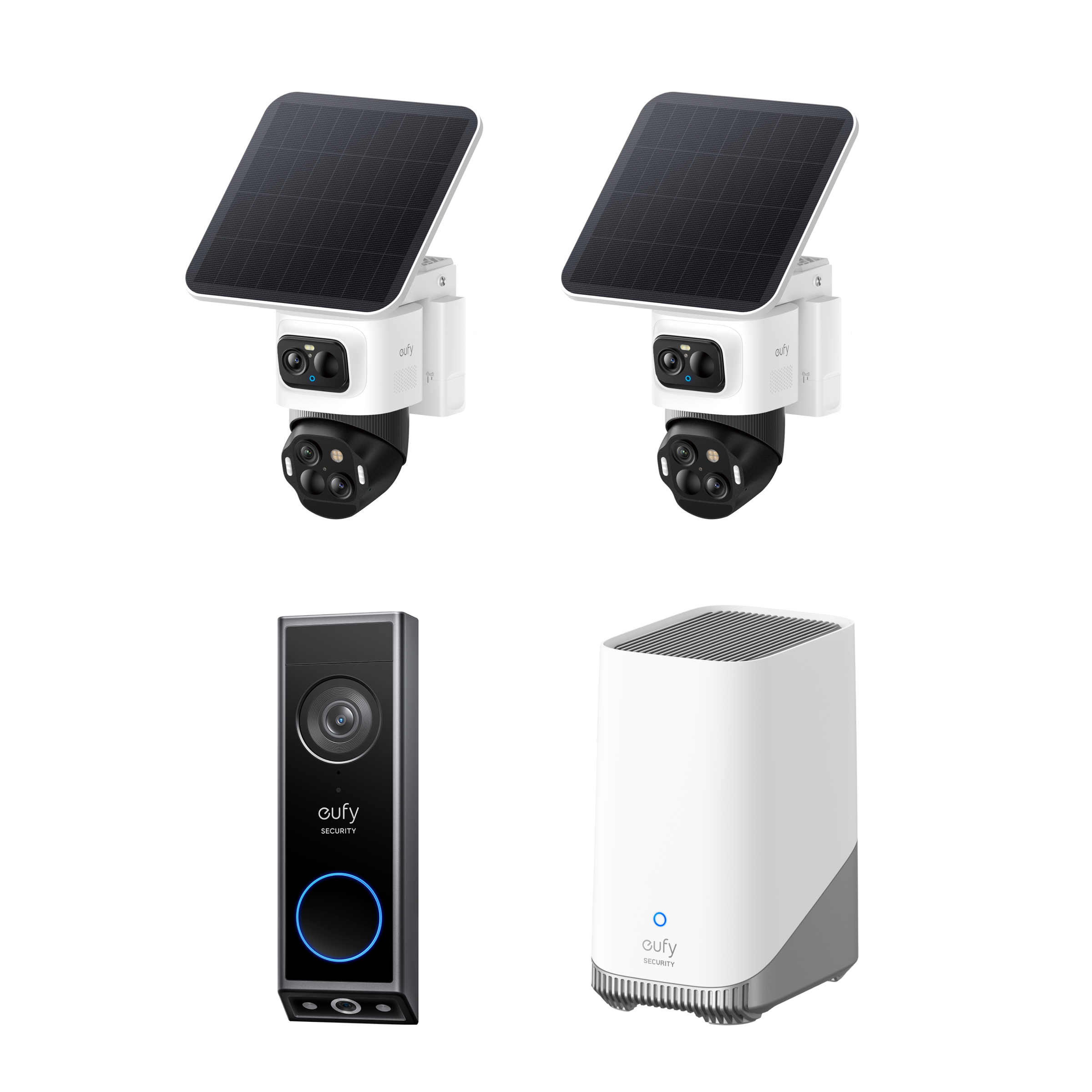 eufy-eufycam-s4-2-pack-sonnette-e340-homebase-3-kit-vid-osurveillance-solaire-2k image 1
