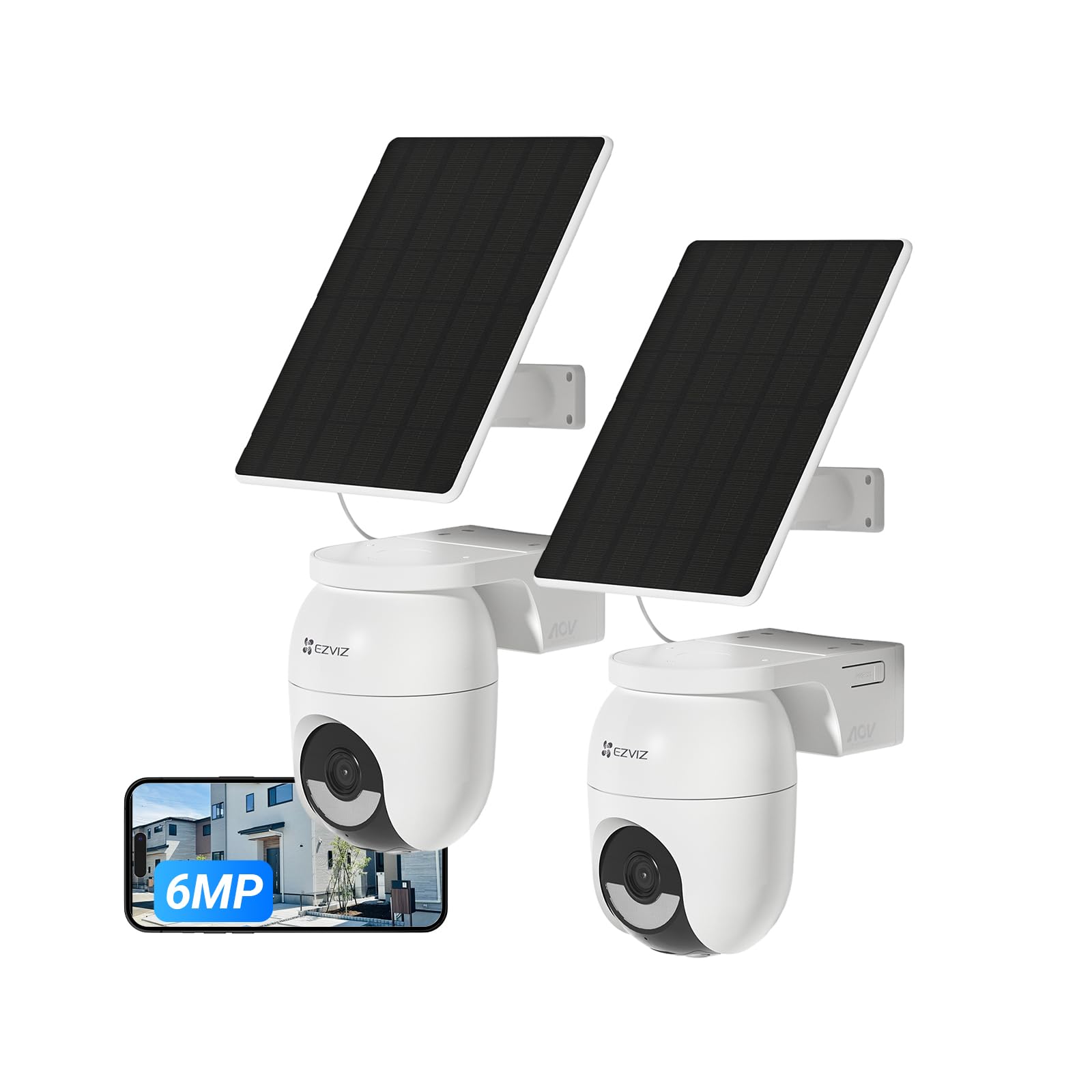 ezviz-cb8-lite-kit-2-cam-ras-ext-rieures-sans-fil-6mp-3k-avec-panneau-solaire-5w image 1