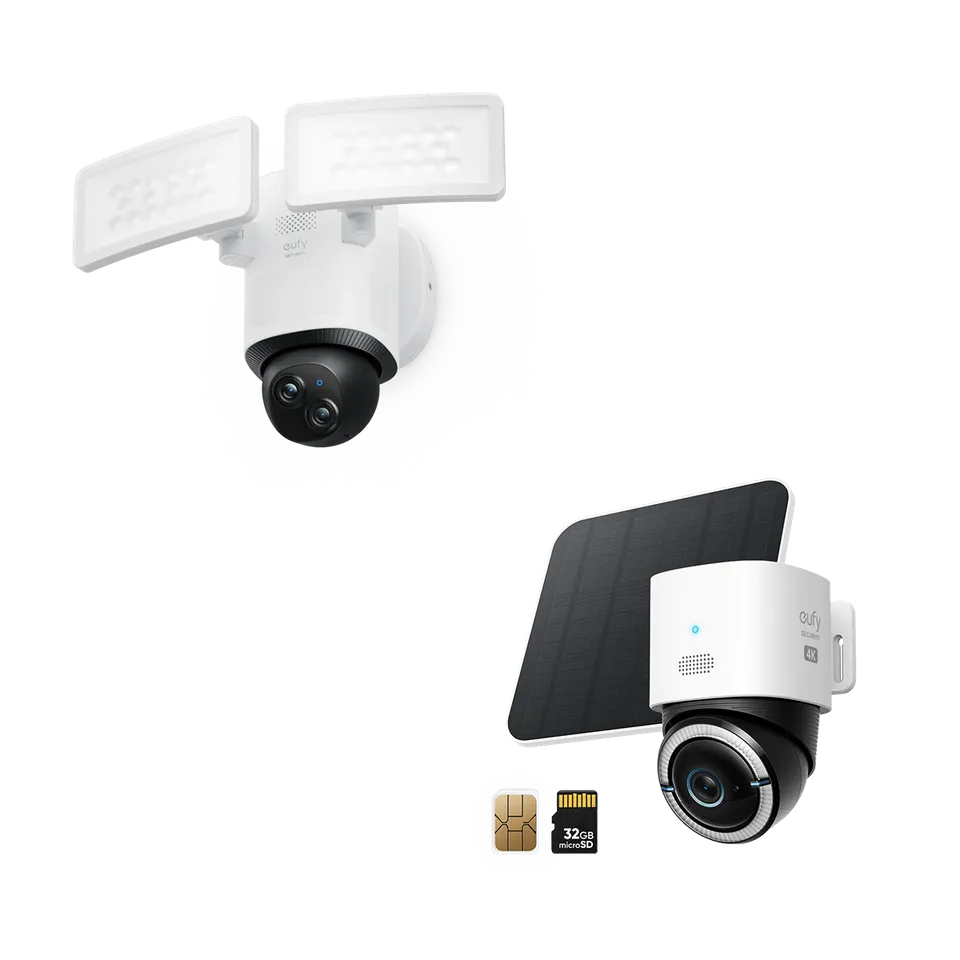 eufy-4g-lte-cam-s330-floodlight-camera-e340-surveillance-4k-et-projecteur image 1