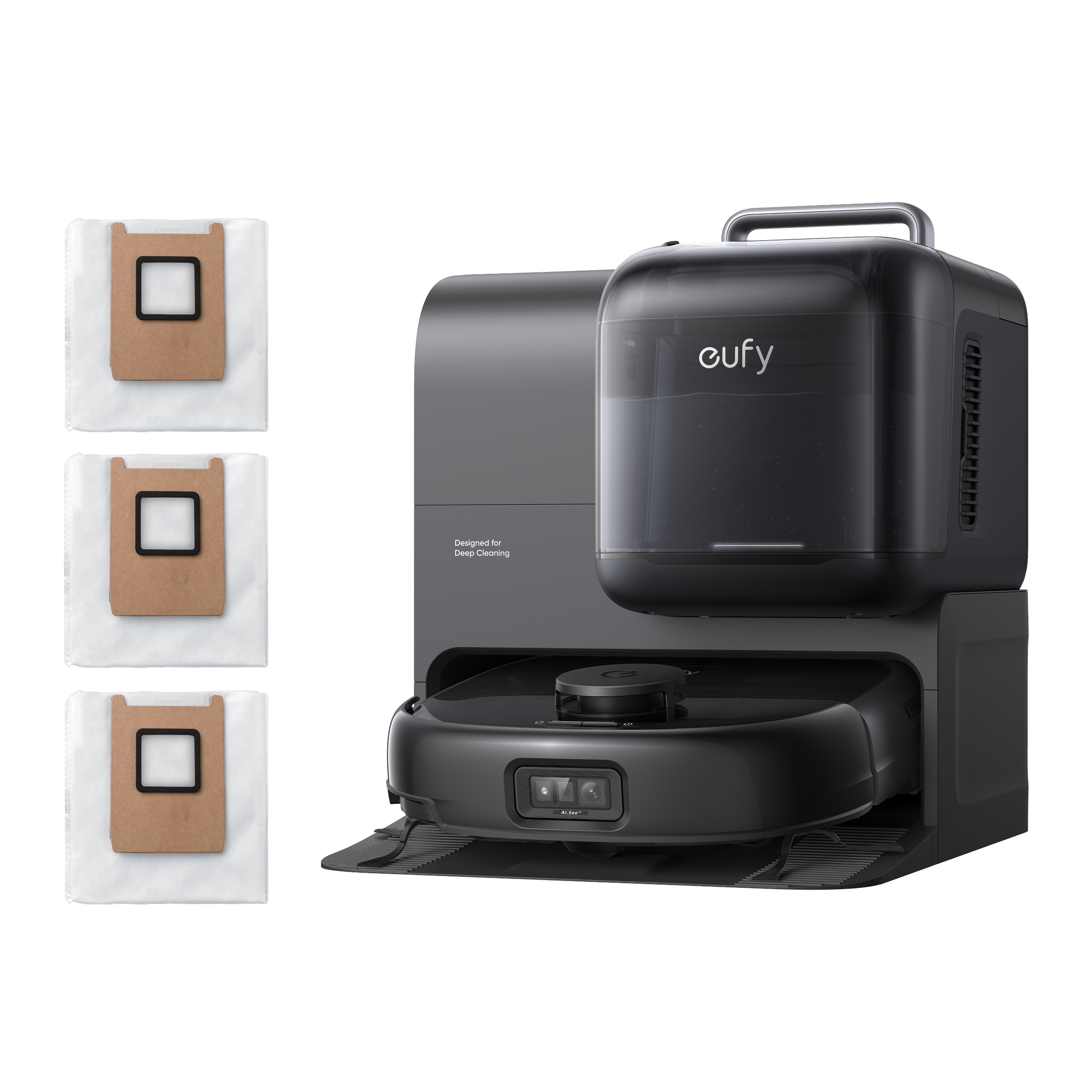 eufy-robot-vacuum-omni-e28-sac-poussi-re-robot-aspirateur-laveur-20-000-pa-avec- image 1