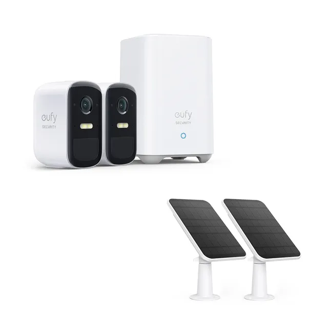 eufy-eufycam-2c-pro-panneau-solaire-pack-2-s-curit-autonome image 1