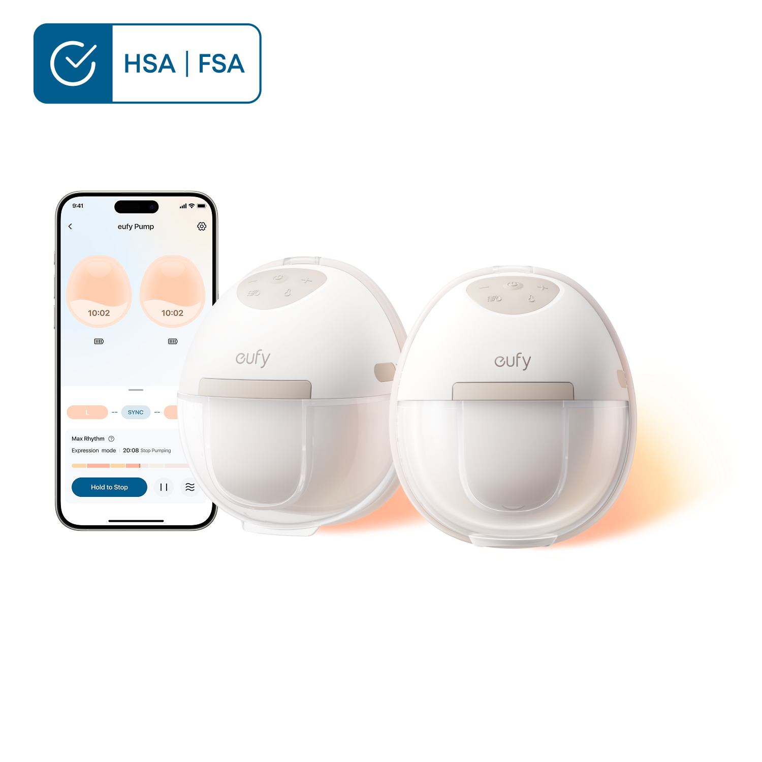 eufy-wearable-breast-pump-e20-tire-lait-portable-sans-mains-avec-technologie-cha image 1