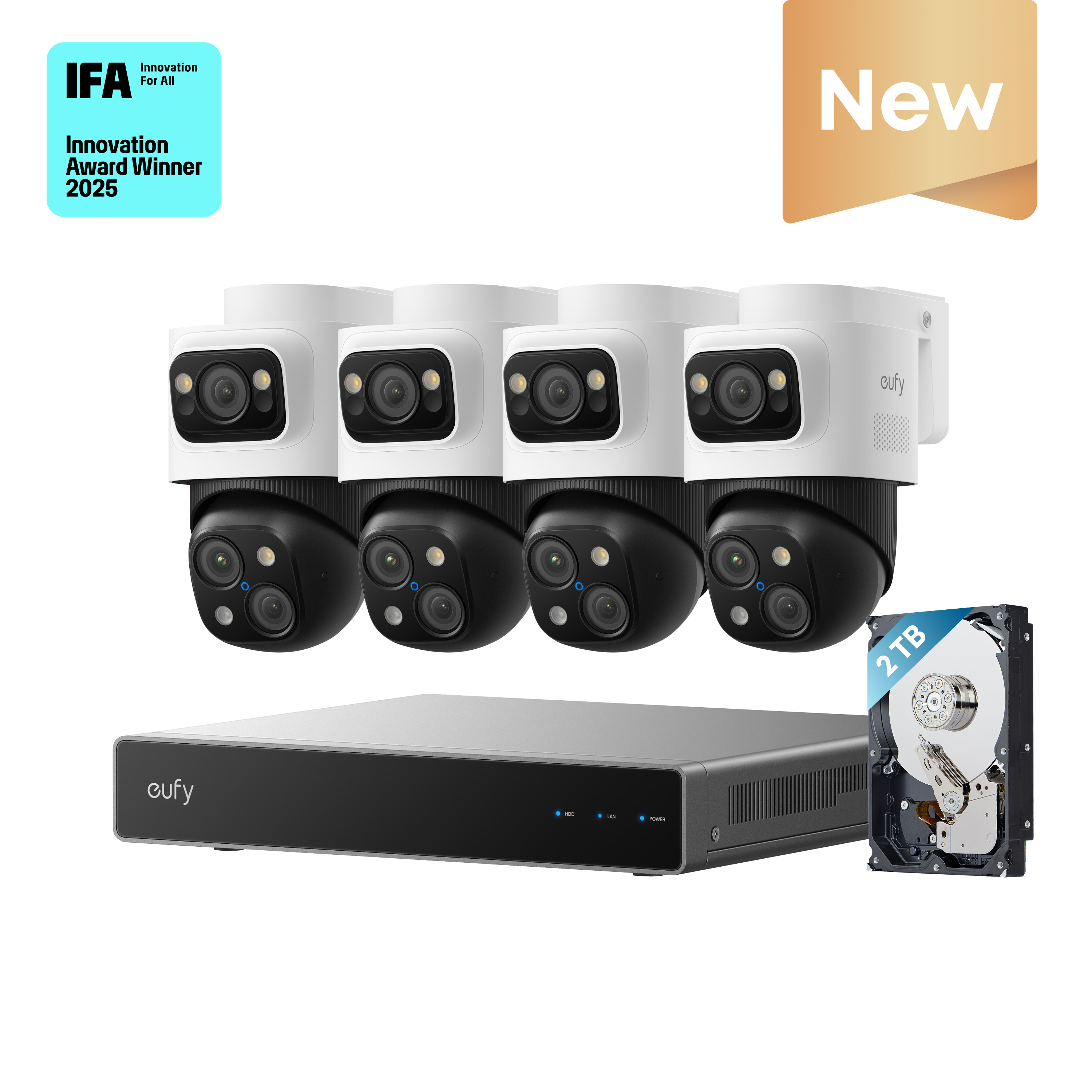 eufy-poe-nvr-security-system-s4-max-cam-ra-bullet-ptz-triple-objectif-16mp image 2