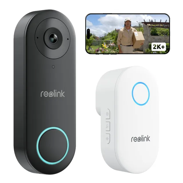 reolink-sonnette-vid-o-filaire-3k-avec-kit-de-carillon-wi-fi-2-4-5-ghz-reconditi image 1