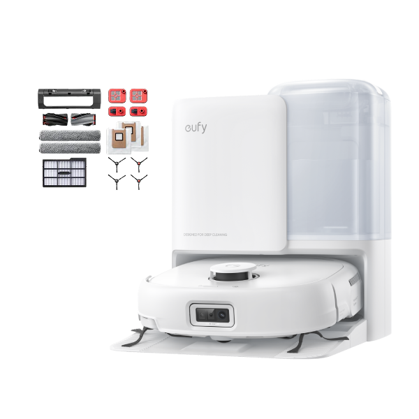 eufy-robot-aspirateur-omni-e25-blanc-pack-accessoires image 1
