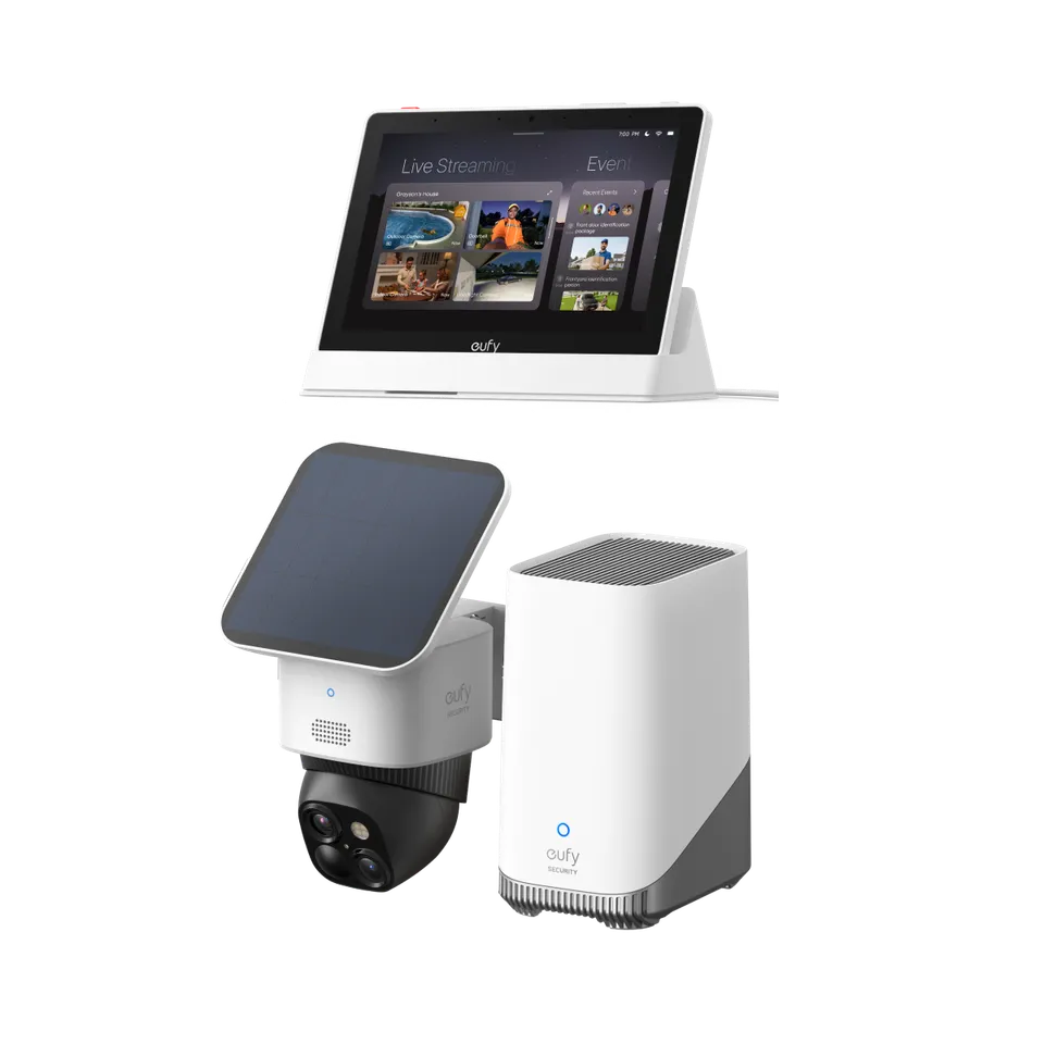 eufy-eufycam-solo-s340-homebase-3-smart-display-e10-kit-vid-osurveillance-solair image 1