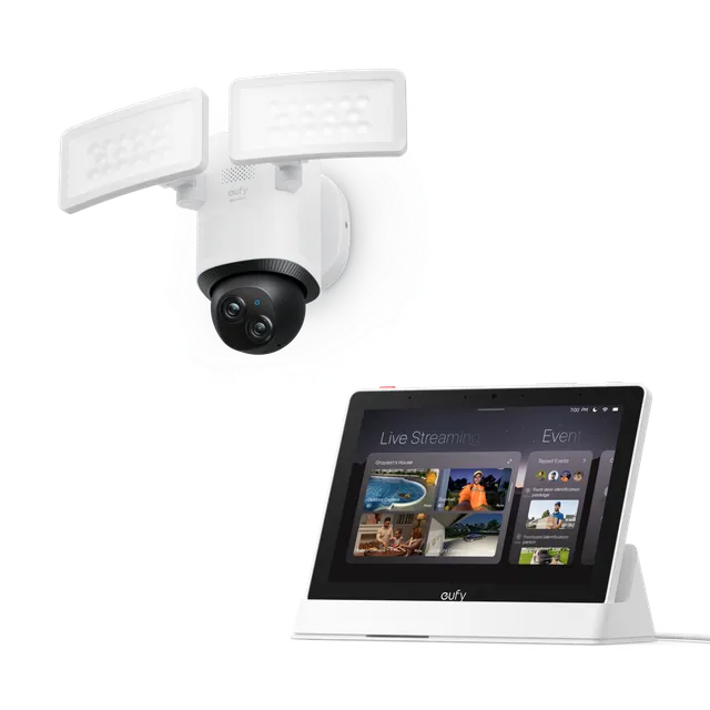 eufy-floodlight-camera-e340-double-projecteur-360-cran-e10 image 1