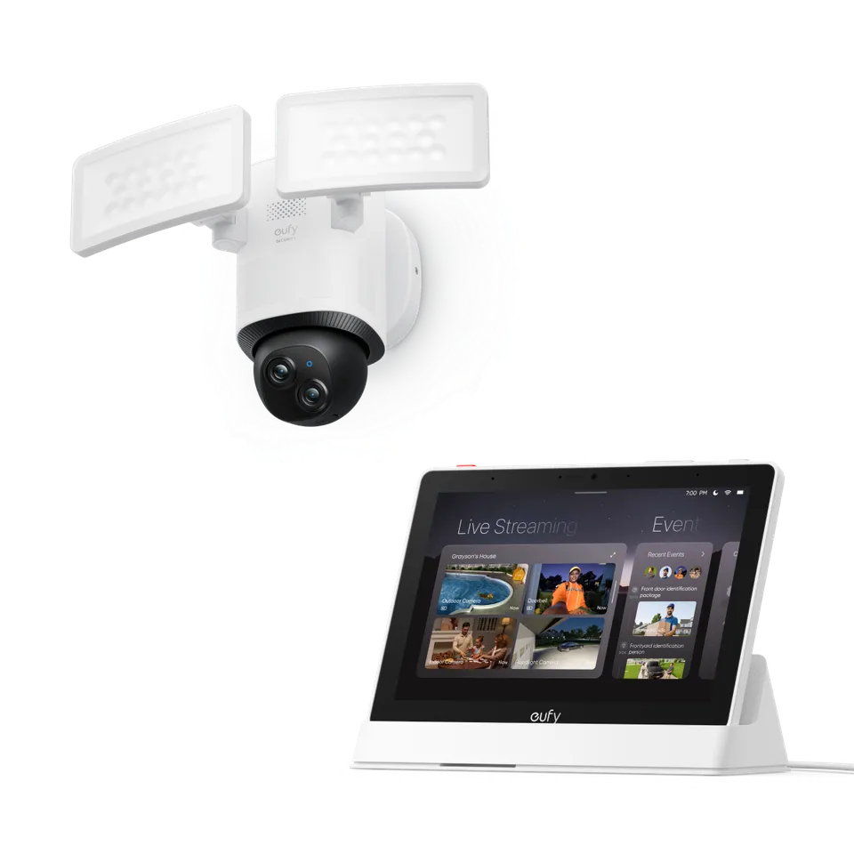 eufy-floodlight-camera-e340-double-projecteur-360-cran-e10 image 1
