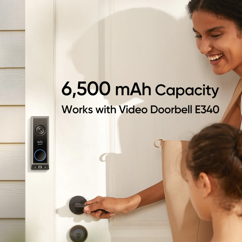 eufy-batterie-de-rechange-6500-mah-pour-sonnette-video-doorbell-e340 image 2