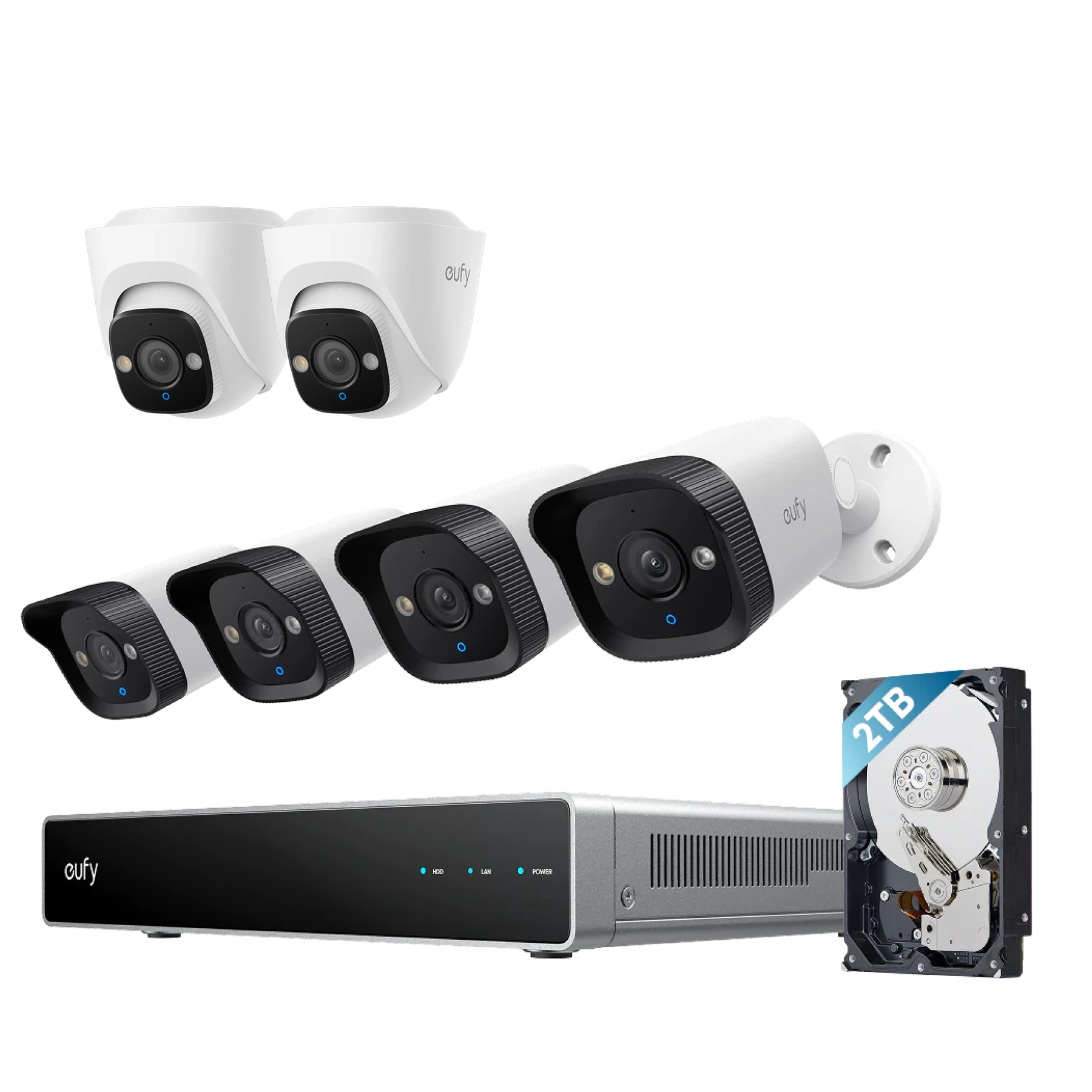 eufy-syst-me-vid-osurveillance-nvr-poe-e40-2-cam-ras-tourelle-e41-4k image 1