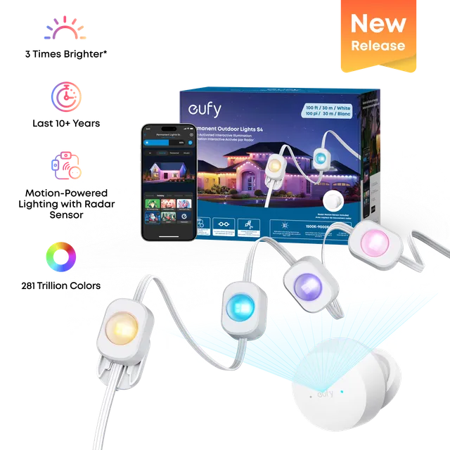 eufy-permanent-outdoor-lights-s4-guirlande-lumineuse-ext-rieure-permanente-30-m- image 1