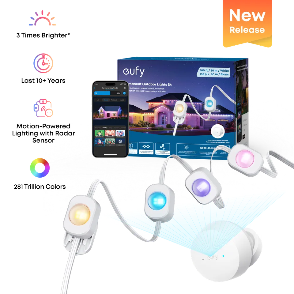 eufy-permanent-outdoor-lights-s4-guirlande-lumineuse-ext-rieure-permanente-30-m- image 1