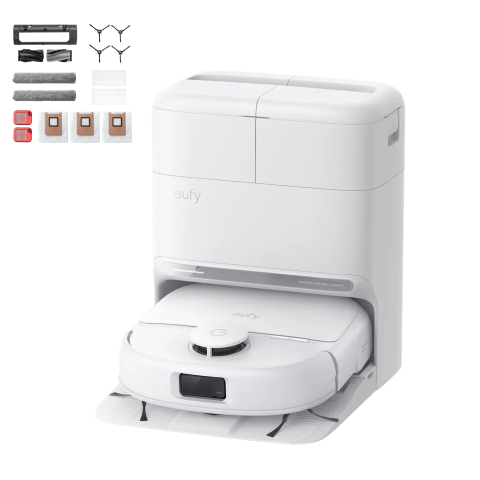 eufy-c28-omni-blanc-robot-aspirateur-laveur-15-000-pa-kit-d-accessoires image 1