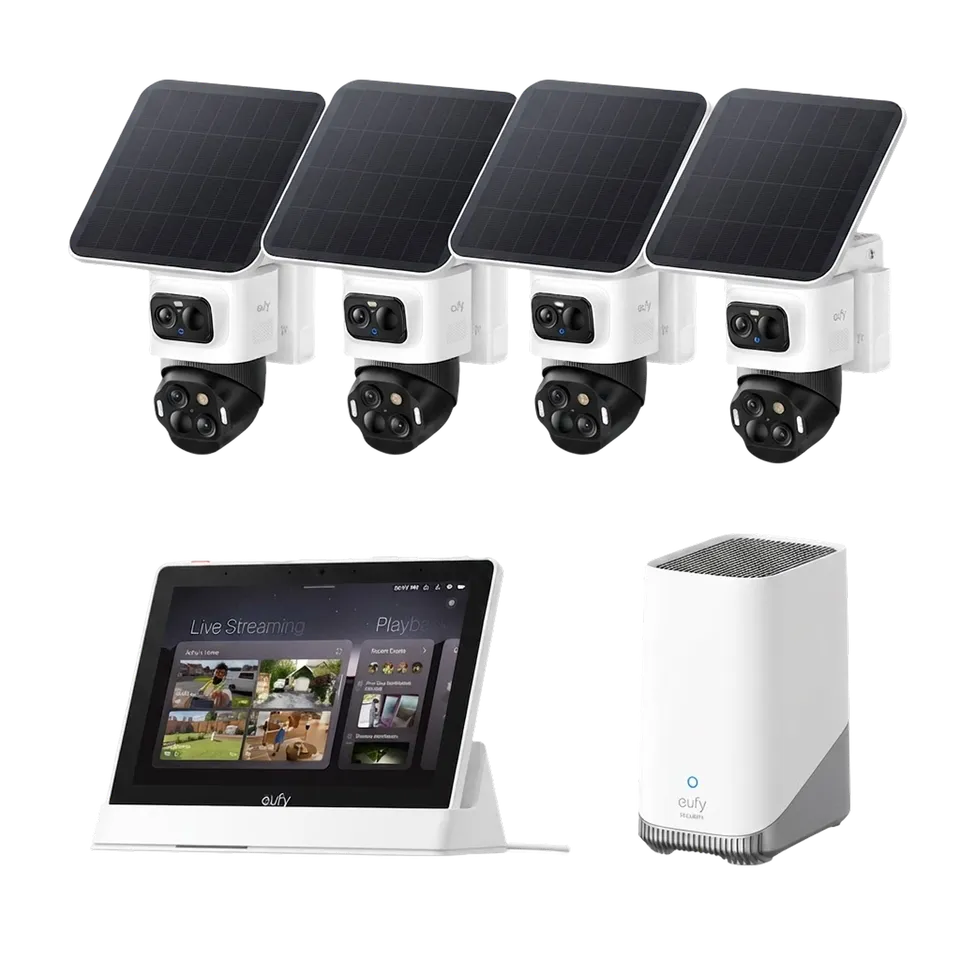 eufy-eufycam-s4-kit-4-cam-ras-homebase-3-smart-display-e10 image 1