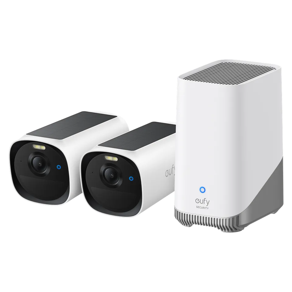 eufy-eufycam-e40-kit-2-cam-ras-avec-homebase-s380-2k-qhd-maxcolor-vision-aliment image 1